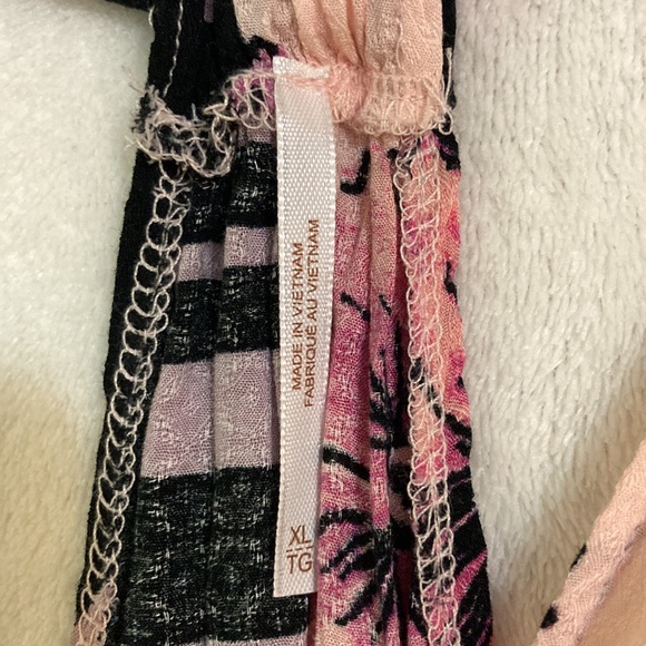 Floral Free People halter XL, pinks and black, NWT - Picture 8 of 15